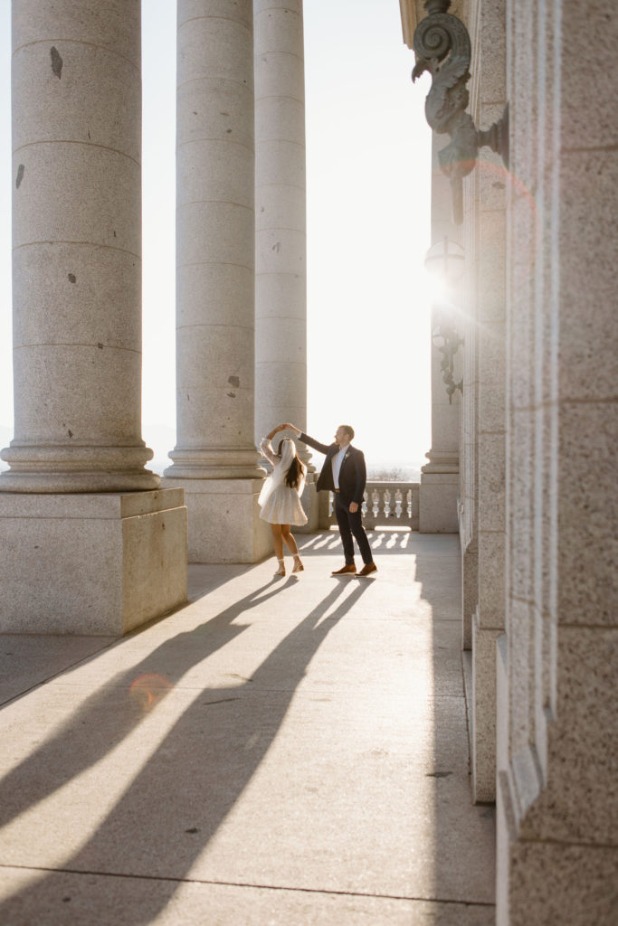 Elopement at the capital in salt lake city